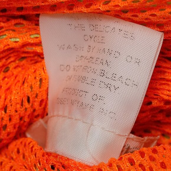 Pleats Please Issey Miyake Fluorescent Gradient Mesh Overlay Dress, Sz M - Picture 8 of 8